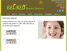 Tablet Screenshot of belredpediatricdentistry.com